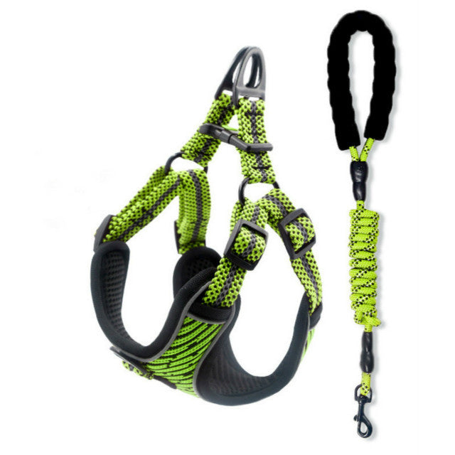 HKM-421203 Reflective Pet Chest Strap for Safety and Comfort - Durable Cloth Design
