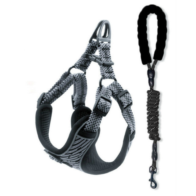 HKM-421203 Reflective Pet Chest Strap for Safety and Comfort - Durable Cloth Design