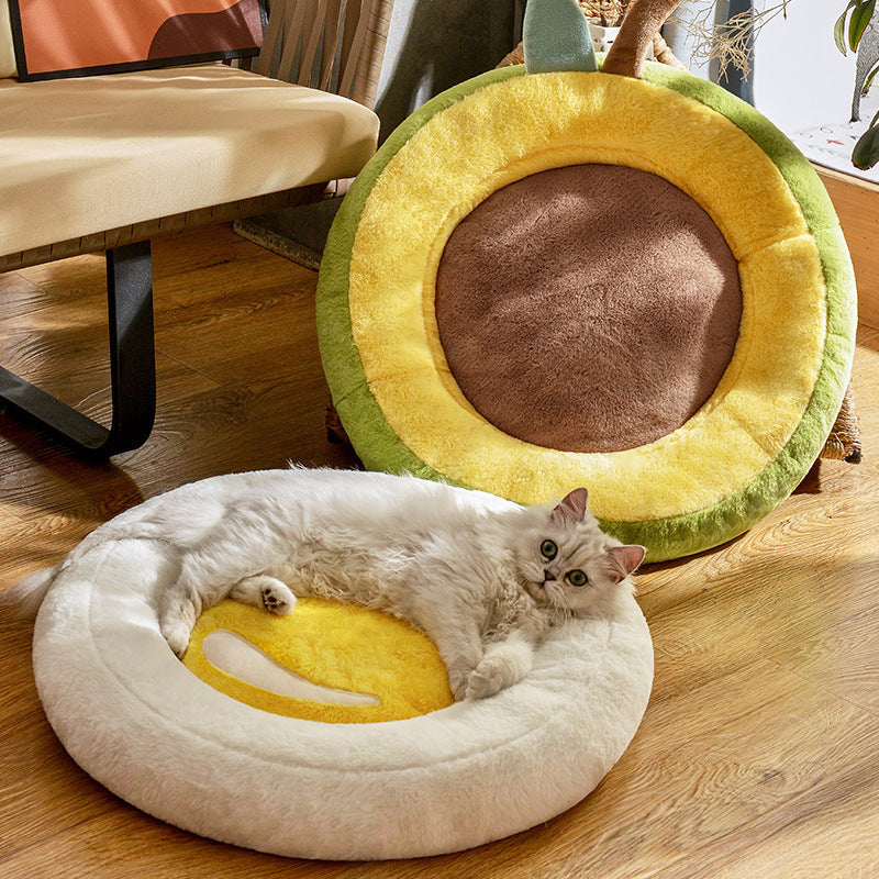 HKM-914835 Universal Cat Bed and Sleeping Mat for All Seasons - Comfortable Nest for Small and Medium Pets