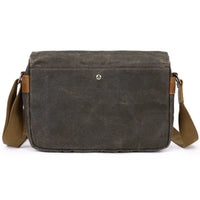 HKM-843731 Waterproof Oil Wax Canvas DSLR Camera Bag - Retro Style Microsingle Shoulder Bag