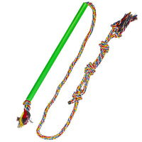 HKM-696019 Training Dog Pole - Durable Cotton Rope, Available in Small, Medium, Large Sizes, Green Color