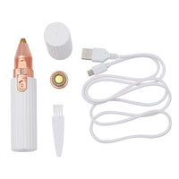 HKM-939091 2-in-1 Electric Eyebrow Trimmer and Hair Removal Device - Portable Mini Shaver for Face and Body Hair Removal