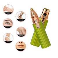 HKM-939091 2-in-1 Electric Eyebrow Trimmer and Hair Removal Device - Portable Mini Shaver for Face and Body Hair Removal