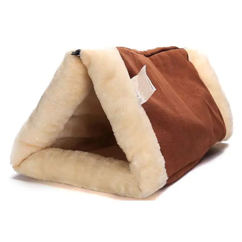 HKM-846995 Foldable Pet Bed and Tunnel for Cats and Dogs – Warm Fleece Blanket with Thermo-Reflective Material for Indoor or Outdoor Use
