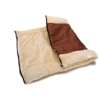 HKM-846995 Foldable Pet Bed and Tunnel for Cats and Dogs – Warm Fleece Blanket with Thermo-Reflective Material for Indoor or Outdoor Use