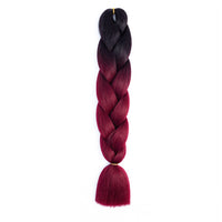 HKM-953107 Twisted Braid Hair Rope in Rose Red, Wine Red, Deep Purple, Light Purple, Light Brown, and Off-White Colors