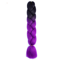 HKM-953107 Twisted Braid Hair Rope in Rose Red, Wine Red, Deep Purple, Light Purple, Light Brown, and Off-White Colors