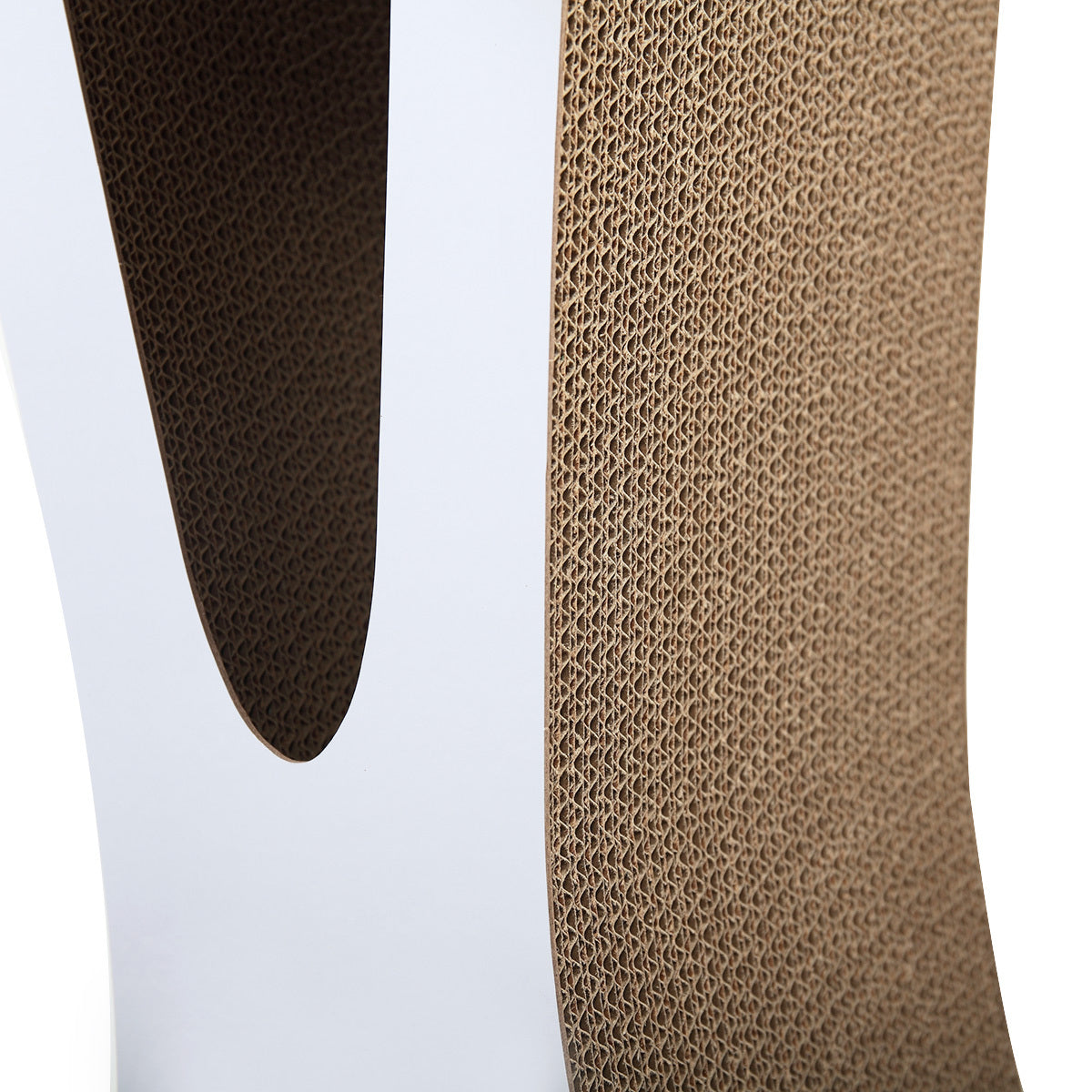 HKM-346899 Corrugated Cardboard Cat Scratch Board with Catnip - 29.5 x 8.5 x 7.5 Inches