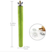 HKM-382163 Colorful Grinding Claw Stick for Small and Medium Birds, Natural Quartz Sand Material