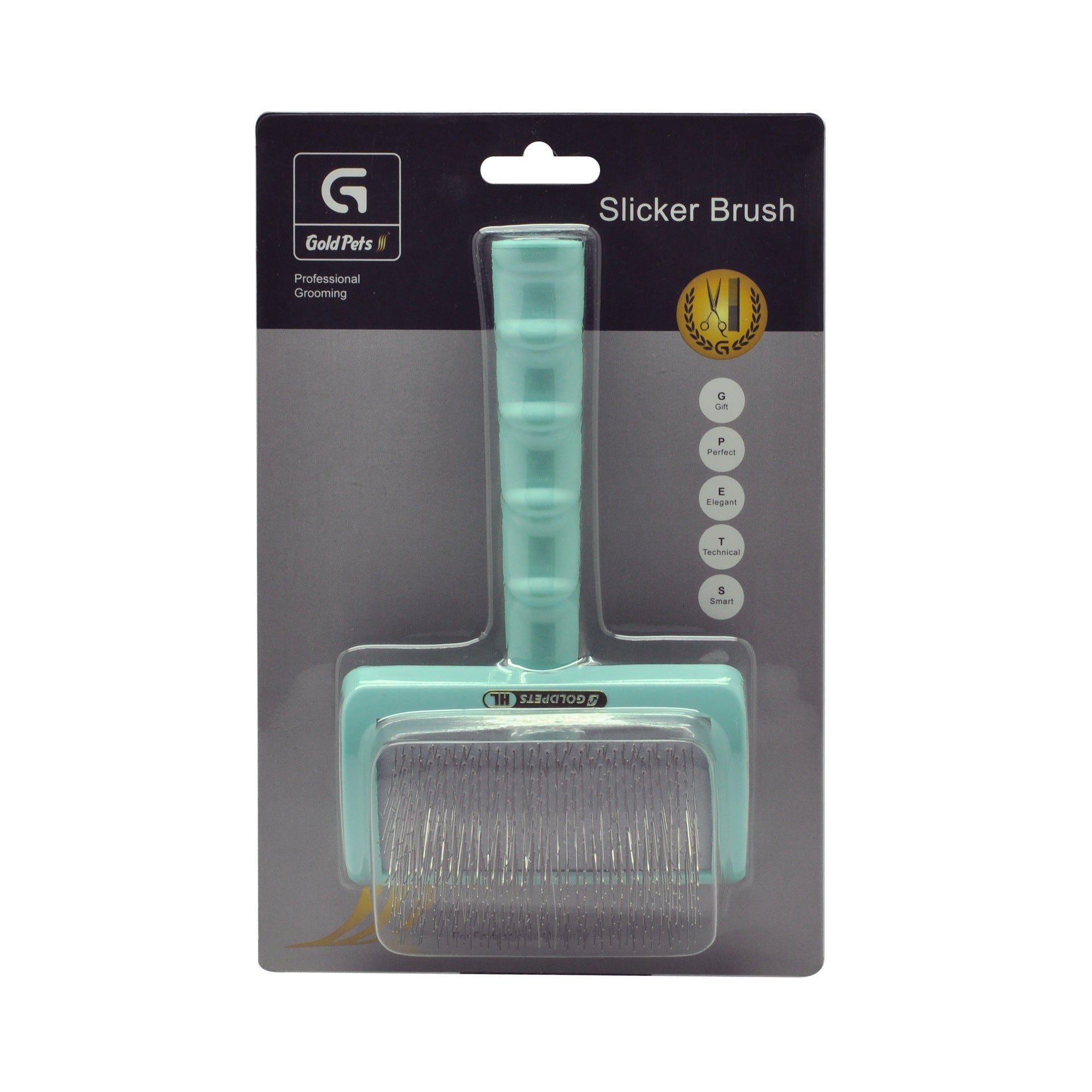 HKM-364755 Curved Needle Comb for Thick Hair, 25mm Long Needle for Rapid Knotting, Available in Pink, Green, and Black