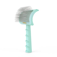 HKM-364755 Curved Needle Comb for Thick Hair, 25mm Long Needle for Rapid Knotting, Available in Pink, Green, and Black