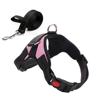 HKM-712659 Camouflage Dog Harness with Leash - Adjustable Polyester Chest Strap for Sizes S to XL