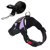 HKM-712659 Camouflage Dog Harness with Leash - Adjustable Polyester Chest Strap for Sizes S to XL
