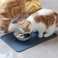 HKM-481939 Waterproof Silicone Pet Food Mat for Dogs and Cats - Non-Slip, Easy to Clean, Large Surface Area