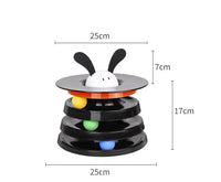 HKM-201043 Four-Layer Rotating Cat Toy - Interactive Multi-Color Design to Engage and Entertain Your Feline Friend