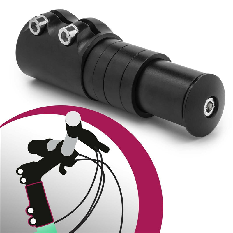 HKM-524435 Adjustable Mountain Bike Handlebar and Head Tube Riser Extender for Enhanced Comfort and Control