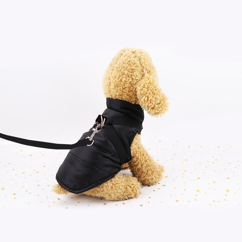 JMT-701514 Waterproof Cold Burst Wash Dog Vest Coat in Red or Black - Sizes XS to 2XL