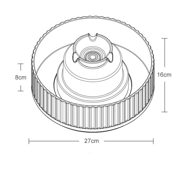 HKM-818003 Ceramic Cake Design Pet Water Dispenser