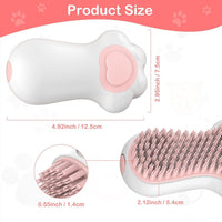 HKM-100307 Soft Silicone Pet Grooming Brush with Shampoo Dispenser for Dogs and Cats