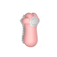 HKM-100307 Soft Silicone Pet Grooming Brush with Shampoo Dispenser for Dogs and Cats