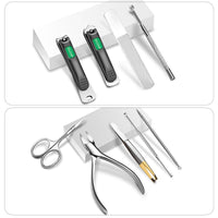 HKM-419667 Professional Nail Trimmer Kit – Full Set in Red and Grey for Personal Grooming