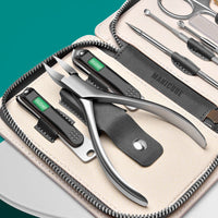 HKM-419667 Professional Nail Trimmer Kit – Full Set in Red and Grey for Personal Grooming