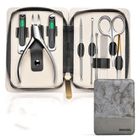 HKM-419667 Professional Nail Trimmer Kit – Full Set in Red and Grey for Personal Grooming