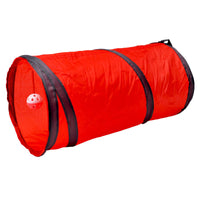 HKM-199059 Dual-Entry Cat Tunnel with Foldable Polyester Design for Fun Playtime