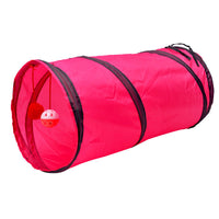 HKM-199059 Dual-Entry Cat Tunnel with Foldable Polyester Design for Fun Playtime