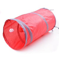 HKM-199059 Dual-Entry Cat Tunnel with Foldable Polyester Design for Fun Playtime