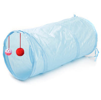 HKM-199059 Dual-Entry Cat Tunnel with Foldable Polyester Design for Fun Playtime
