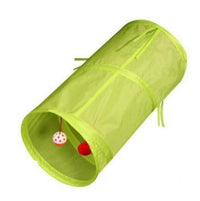 HKM-199059 Dual-Entry Cat Tunnel with Foldable Polyester Design for Fun Playtime