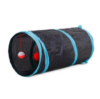 HKM-199059 Dual-Entry Cat Tunnel with Foldable Polyester Design for Fun Playtime