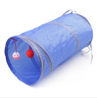 HKM-199059 Dual-Entry Cat Tunnel with Foldable Polyester Design for Fun Playtime