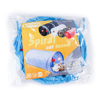 HKM-199059 Dual-Entry Cat Tunnel with Foldable Polyester Design for Fun Playtime