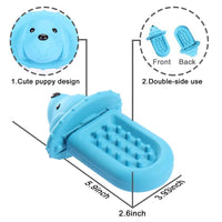 HKM-264275 Soft Rubber Dog Toy and Peanut Butter Slow Feeder Pad for Crate Training and Anxiety Relief