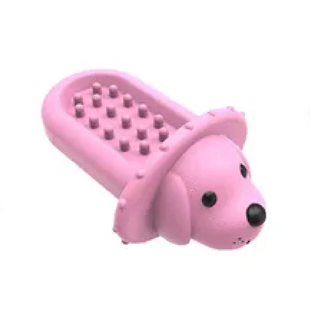 HKM-264275 Soft Rubber Dog Toy and Peanut Butter Slow Feeder Pad for Crate Training and Anxiety Relief