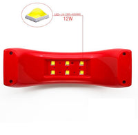 HKM-516819 USB LED Nail Art Lamp with Rainbow Light, 9W Compact UV Gel Curing Device for Manicure and Pedicure