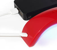 HKM-516819 USB LED Nail Art Lamp with Rainbow Light, 9W Compact UV Gel Curing Device for Manicure and Pedicure