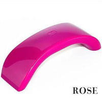HKM-516819 USB LED Nail Art Lamp with Rainbow Light, 9W Compact UV Gel Curing Device for Manicure and Pedicure
