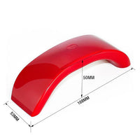 HKM-516819 USB LED Nail Art Lamp with Rainbow Light, 9W Compact UV Gel Curing Device for Manicure and Pedicure