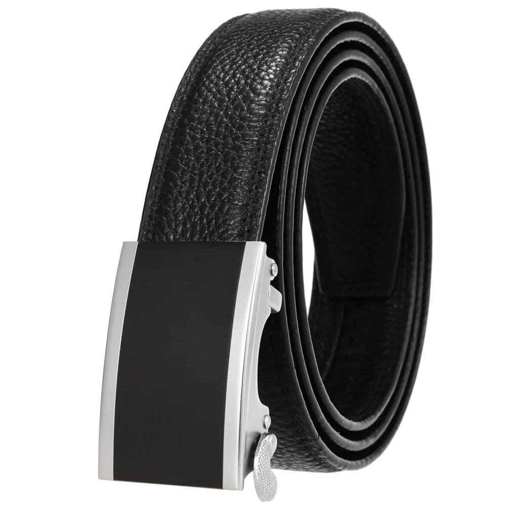 HKM-036883 Men's Genuine Leather 3.0CM First Layer Belt - Durable Fashion Accessory