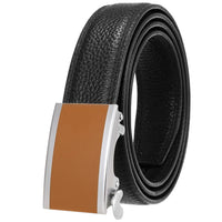 HKM-036883 Men's Genuine Leather 3.0CM First Layer Belt - Durable Fashion Accessory