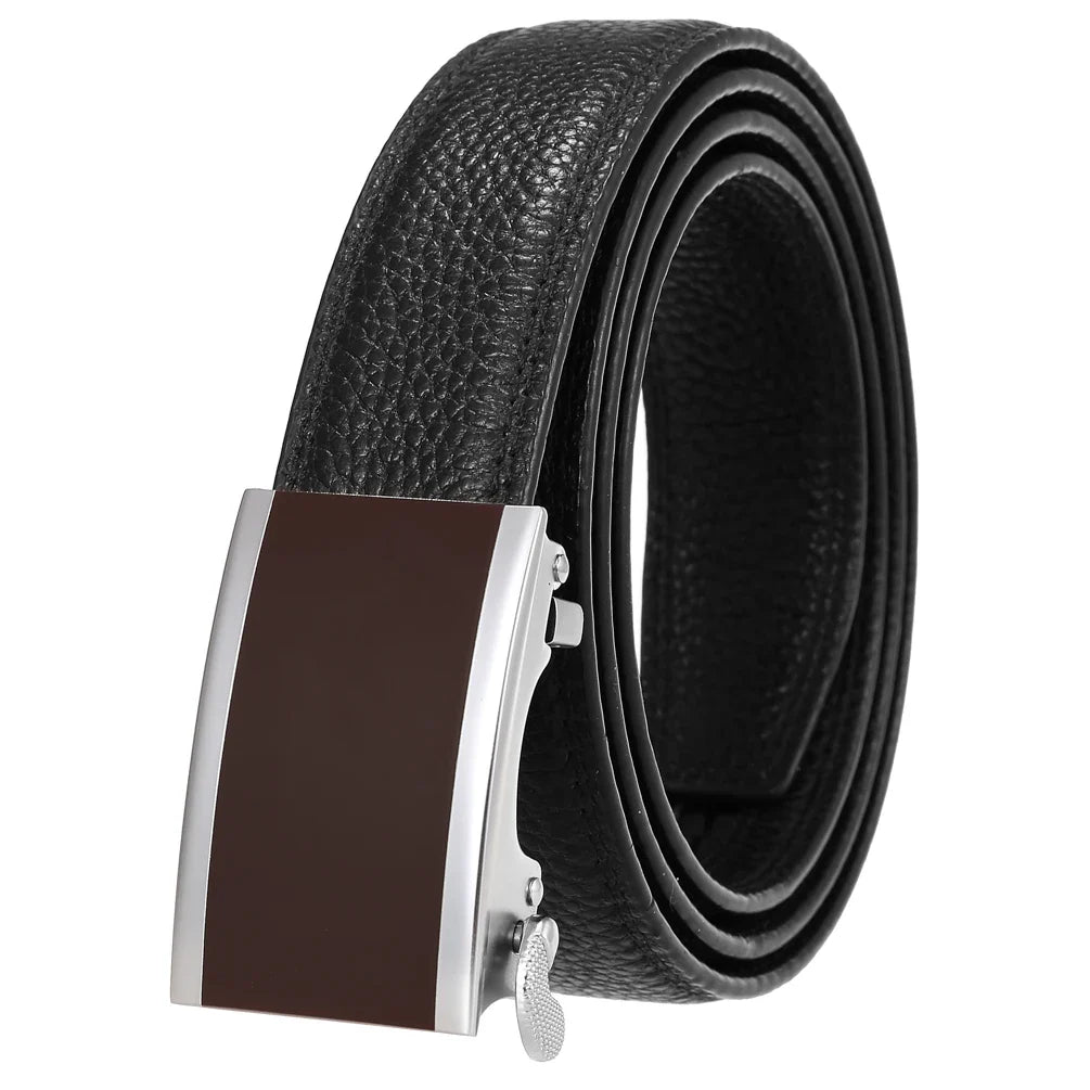 HKM-036883 Men's Genuine Leather 3.0CM First Layer Belt - Durable Fashion Accessory