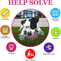 HKM-591123 Durable Interactive Dog Chew Toy for Aggressive Chewers - Made with Natural Rubber for Safe Chewing, Exercise and Teeth Cleaning