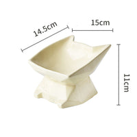 HKM-782931 Creative Cat-Shaped Ceramic Bowl in Multiple Colors for Pet Feeding