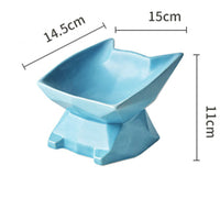 HKM-782931 Creative Cat-Shaped Ceramic Bowl in Multiple Colors for Pet Feeding