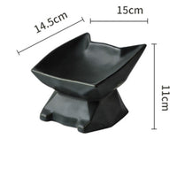 HKM-782931 Creative Cat-Shaped Ceramic Bowl in Multiple Colors for Pet Feeding