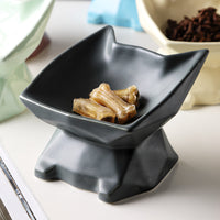 HKM-782931 Creative Cat-Shaped Ceramic Bowl in Multiple Colors for Pet Feeding