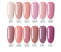 HKM-712275 Nail Polish Set with Base and Top Coats, 18ML Liquid Formula in Mixed Colors